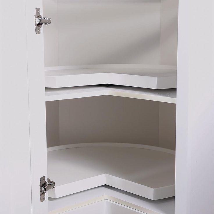 Brookings Plywood Ready to Assemble Shaker 36x34.5x24 in. 2-Door Lazy Susan Corner Base Kitchen Cabinet in White