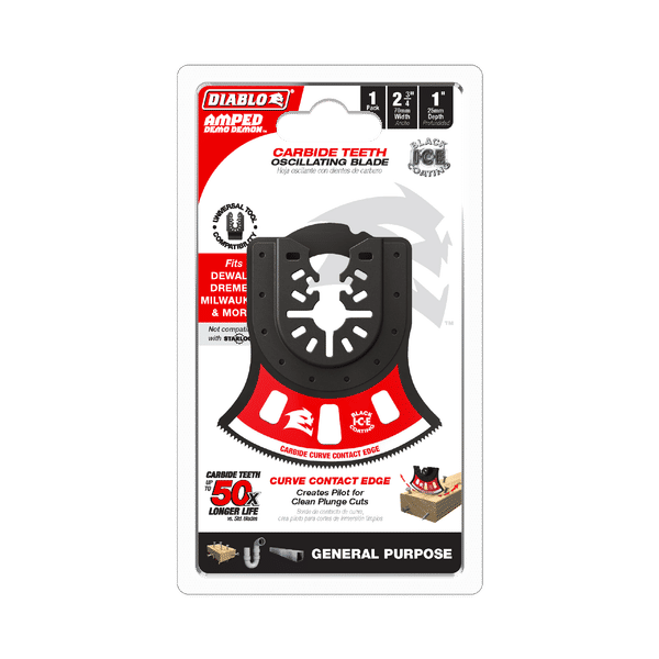 Diablo AMPED Demo Demon Oscillating Blade for General Purpose Cuts 2-3/4"
