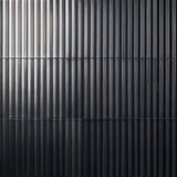 Lux Tile Ponto Metallic Gray Fluted 5x16 3D Polished Porcelain Wall Tile