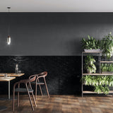 Wabi Sabi Coal Black Matte Ceramic Tile 1.5x9