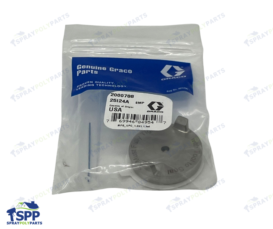 GRACO 2000788 Round Air Cap with O-Ring for Fusion FX Spray Guns