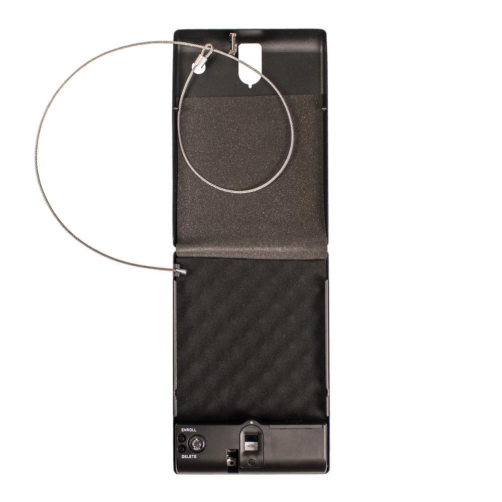 10.75 in. L Biometric Lock Small Pistol Safe - Super Arbor