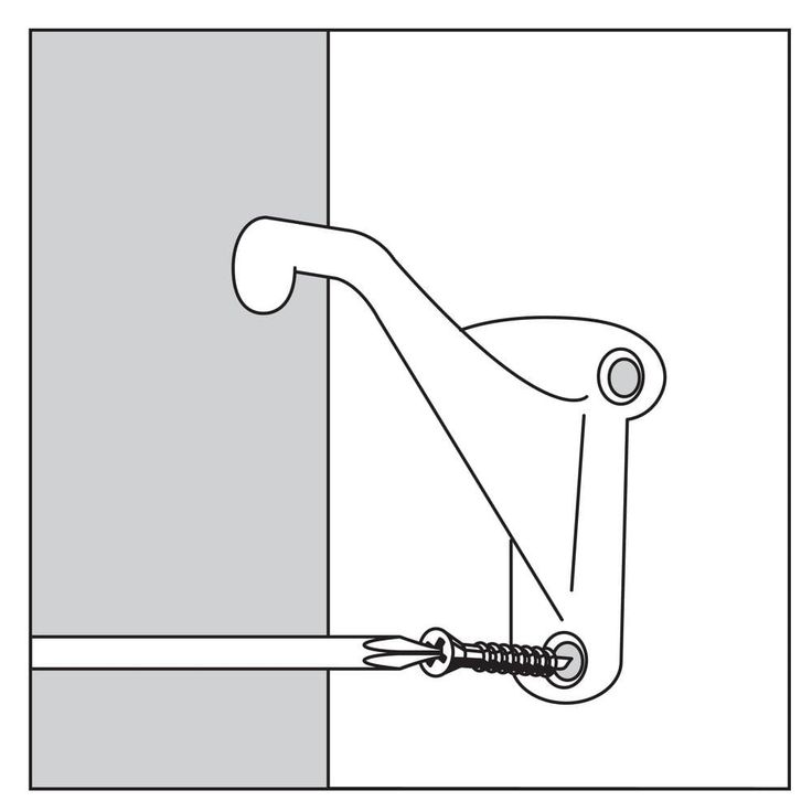 Everbilt Matte Black Handrail Bracket