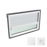 VELUX Fixed Deck Mount Skylight - White Solar Powered Shade image 18