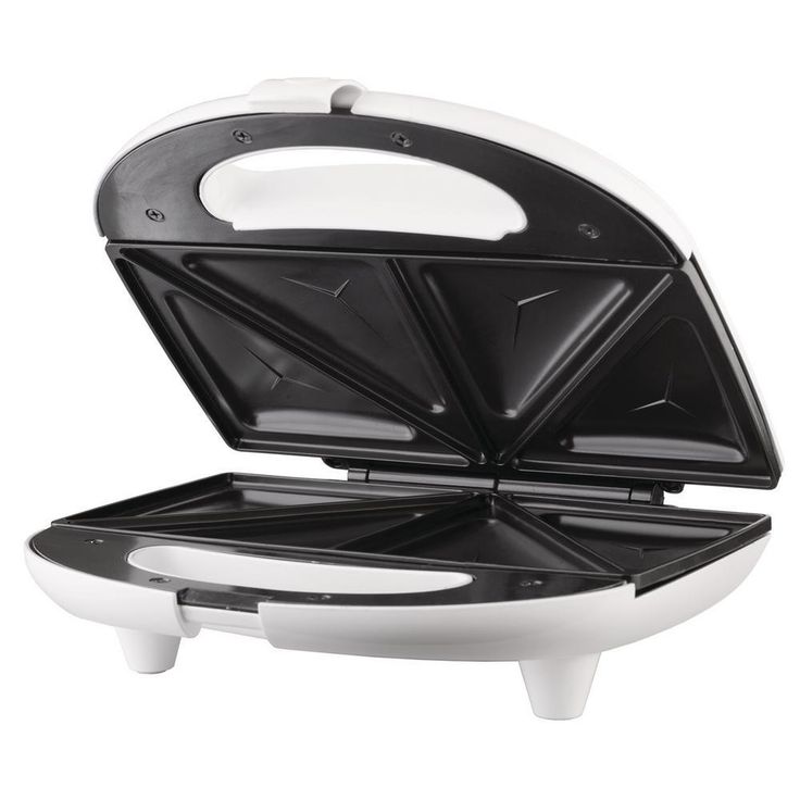 750-Watt White Dual Sandwich Maker