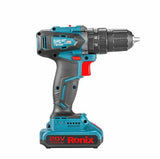 Ronix 2024 New Style Lithium Electric Drill for Home Use Brushless Keyless Impact Drill