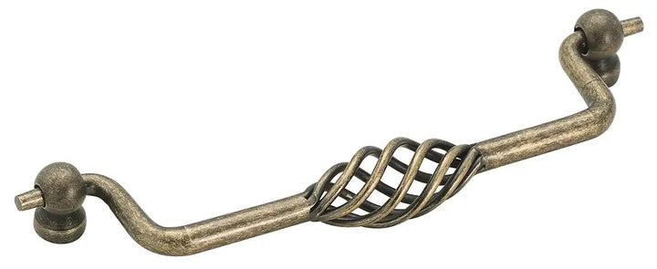 Amerock Village Classics 6-1/4 in. Flat Black Birdcage Swing Center-to-Center Cabinet Pull