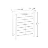 Madison 23.63 in. W 2-Door Floor Cabinet in Gray - Super Arbor