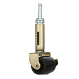 2-1/8 in. Adjustable Rubber Bed Frame Casters with Soft Tread (2-Pack)