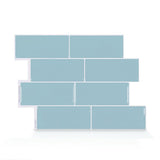 Metro Campagnola 11.56 in. W x 8.38 in. H White Peel and Stick Decorative Mosaic Wall Tile Backsplash (4-Pack) - Super Arbor