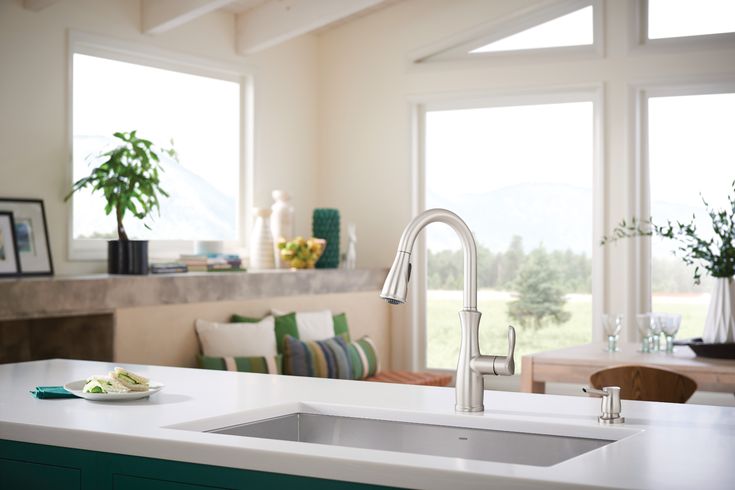 Nellis Single-Handle Pull-Down Sprayer Kitchen Faucet with Reflex and Power Clean in Spot Resist Stainless