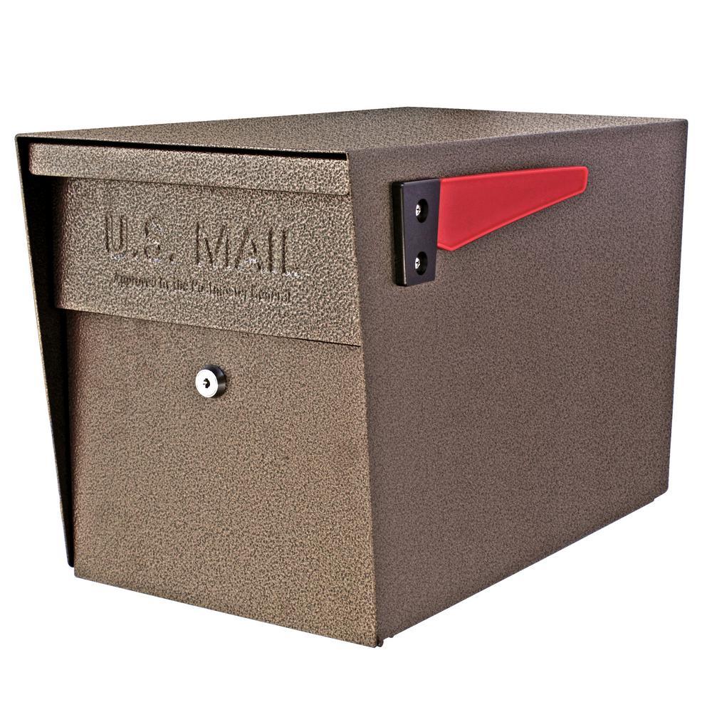 Locking Post Mount Mailbox with High Security Reinforced Patented Locking System, Black - Super Arbor