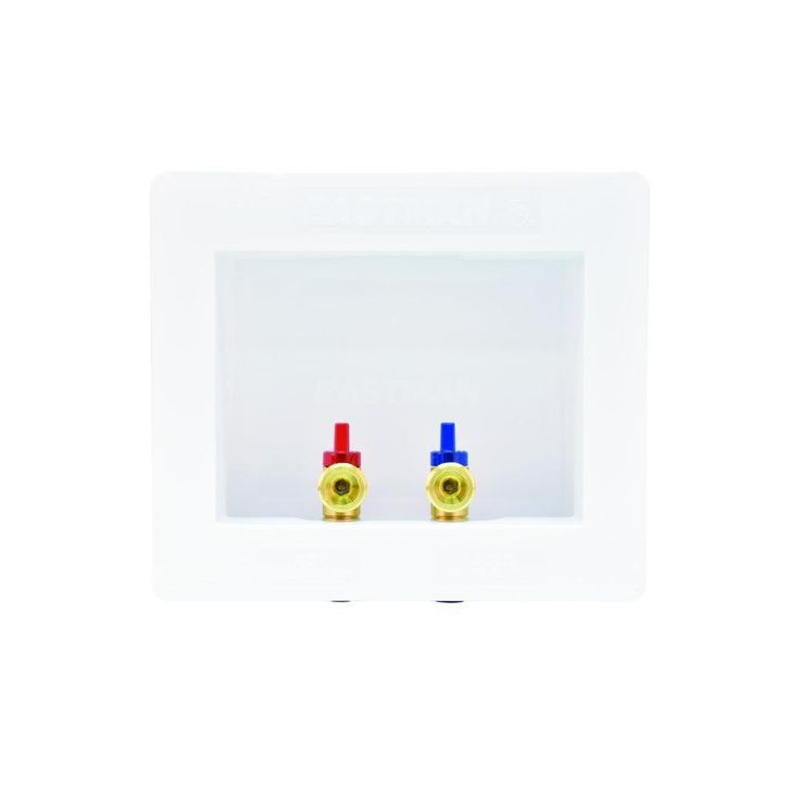 1/2 in. Push-Fit Plastic Washing Machine Outlet Box