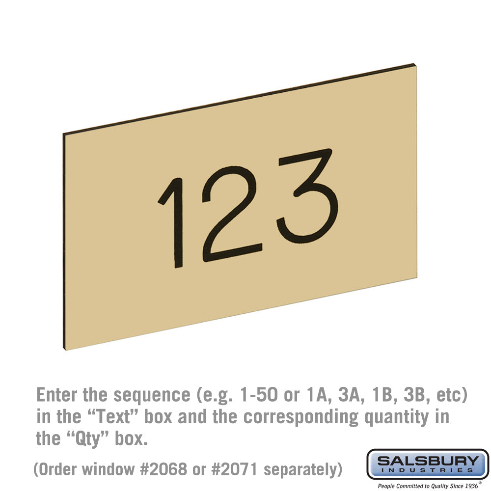 Plastic Window for Brass Mailbox Door - Tan