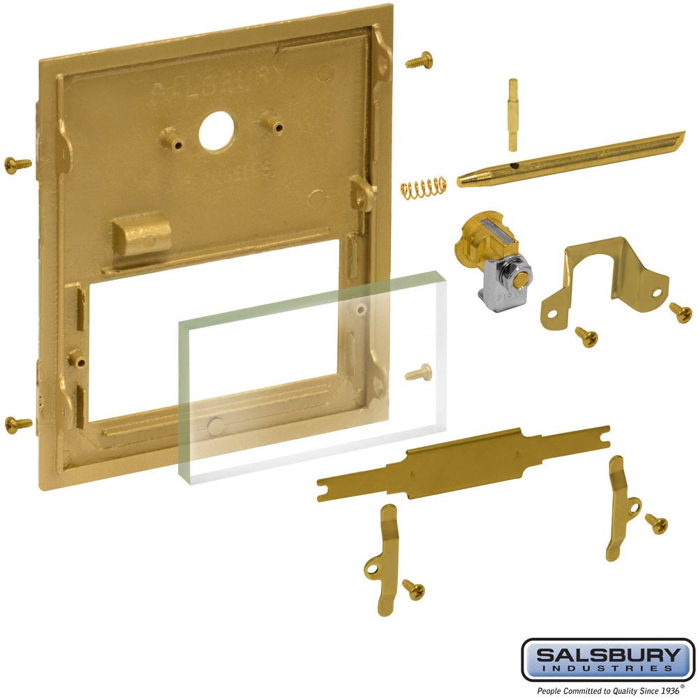 Plastic Window for Brass Mailbox Door - Tan