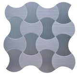 Instant Mosaic 6-Pack 12-in x 12-in Metallic Metal Versailles Peel & Stick Tile - Super Arbor