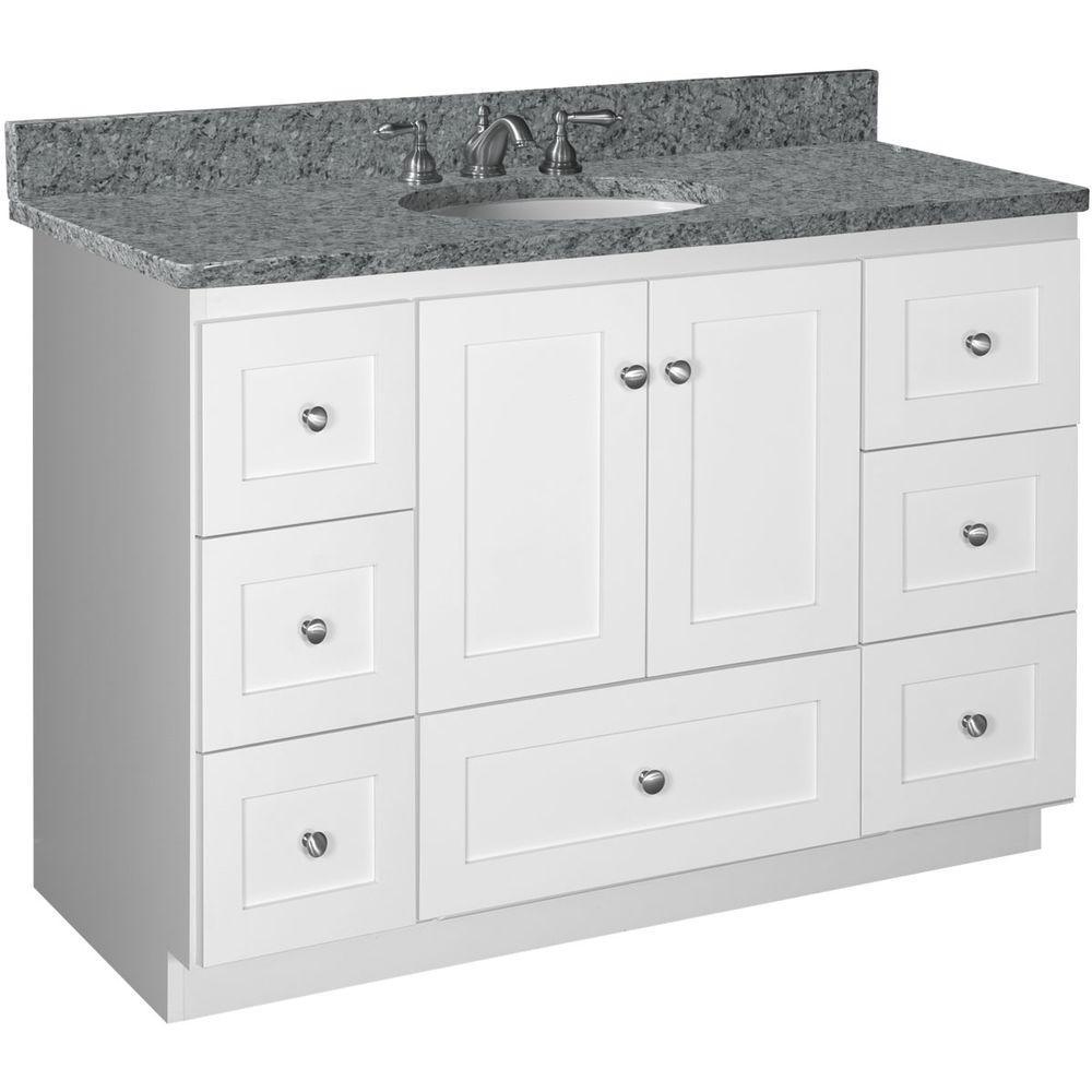 Shaker 42 in. W x 21 in. D x 34.5 in. H Vanity Cabinet Only in Natural Alder - Super Arbor