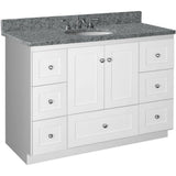 Shaker 42 in. W x 21 in. D x 34.5 in. H Vanity Cabinet Only in Natural Alder - Super Arbor