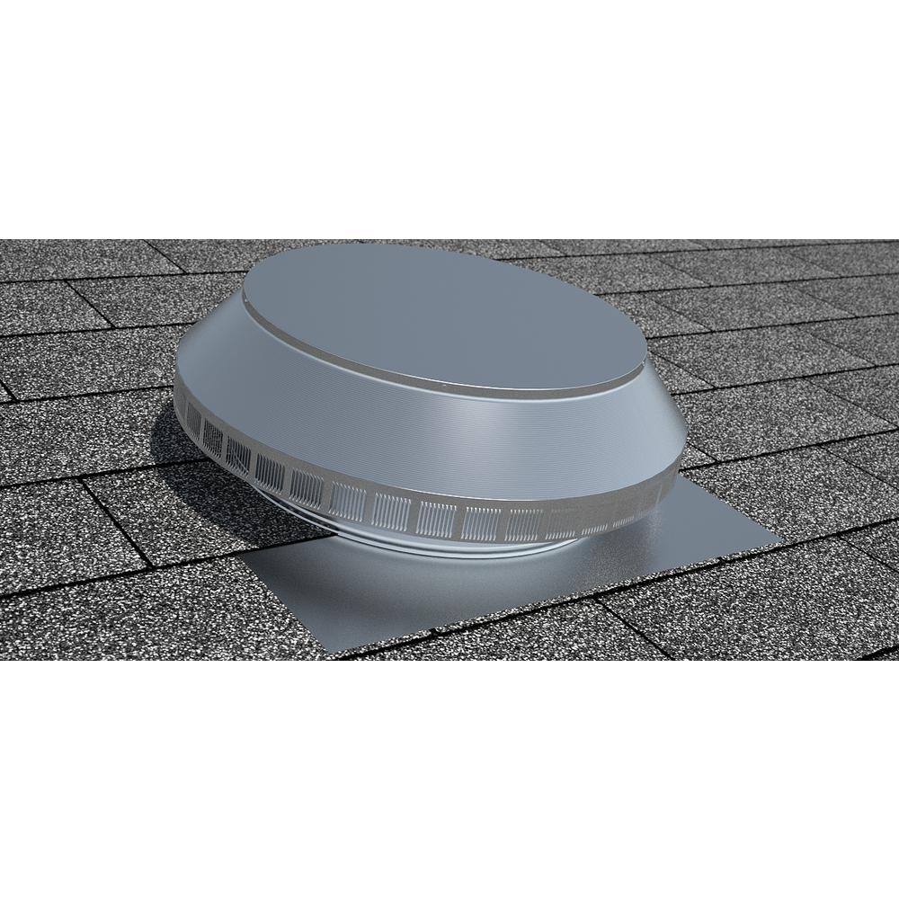 14 in. Dia Aluminum Roof Louver Exhaust Vent in Mill Finish - Super Arbor