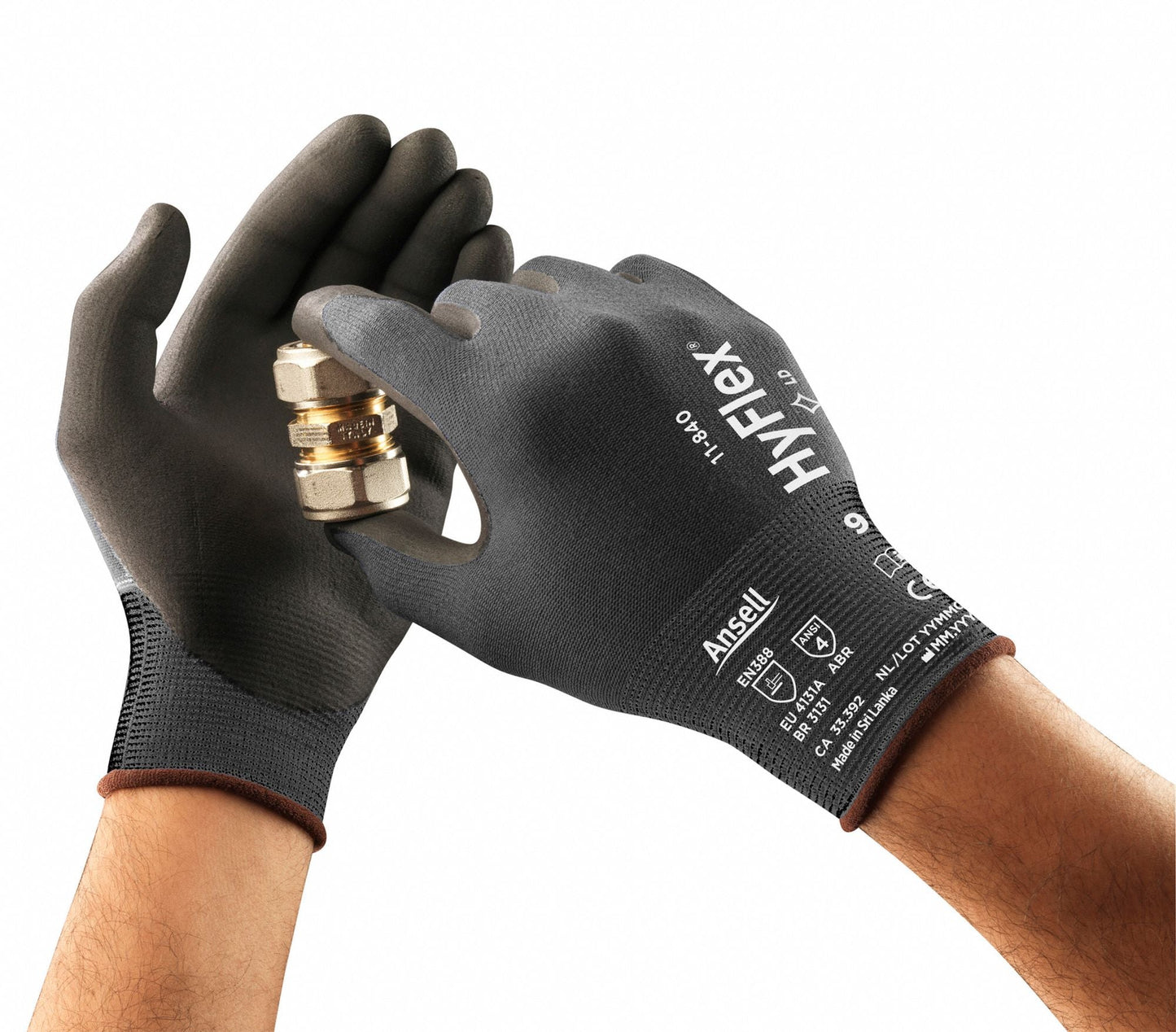 HYFLEX Foam Nitrile Coated Gloves XL - High Abrasion Resistance