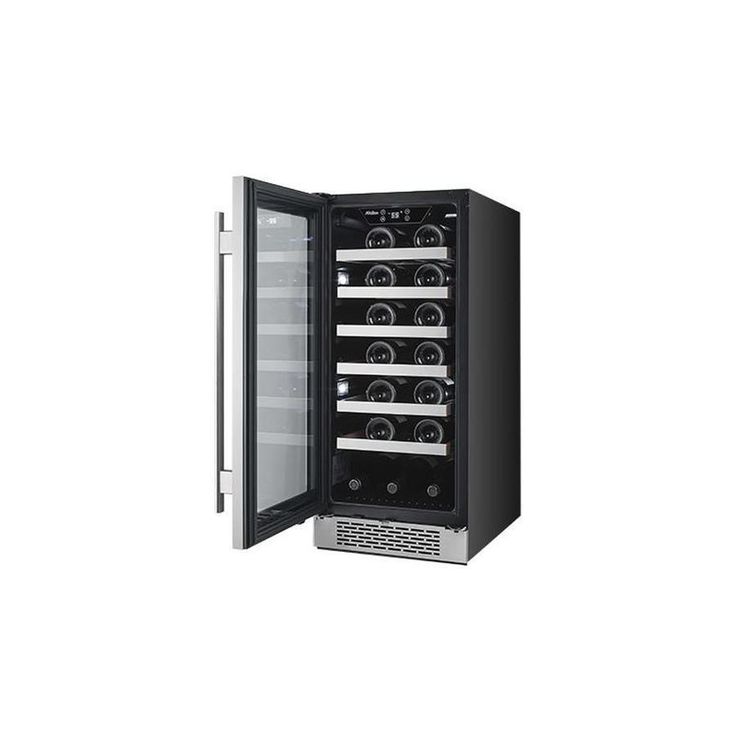 Avallon 27-Bottle Capacity Stainless Steel Built-In/Freestanding Wine Chiller