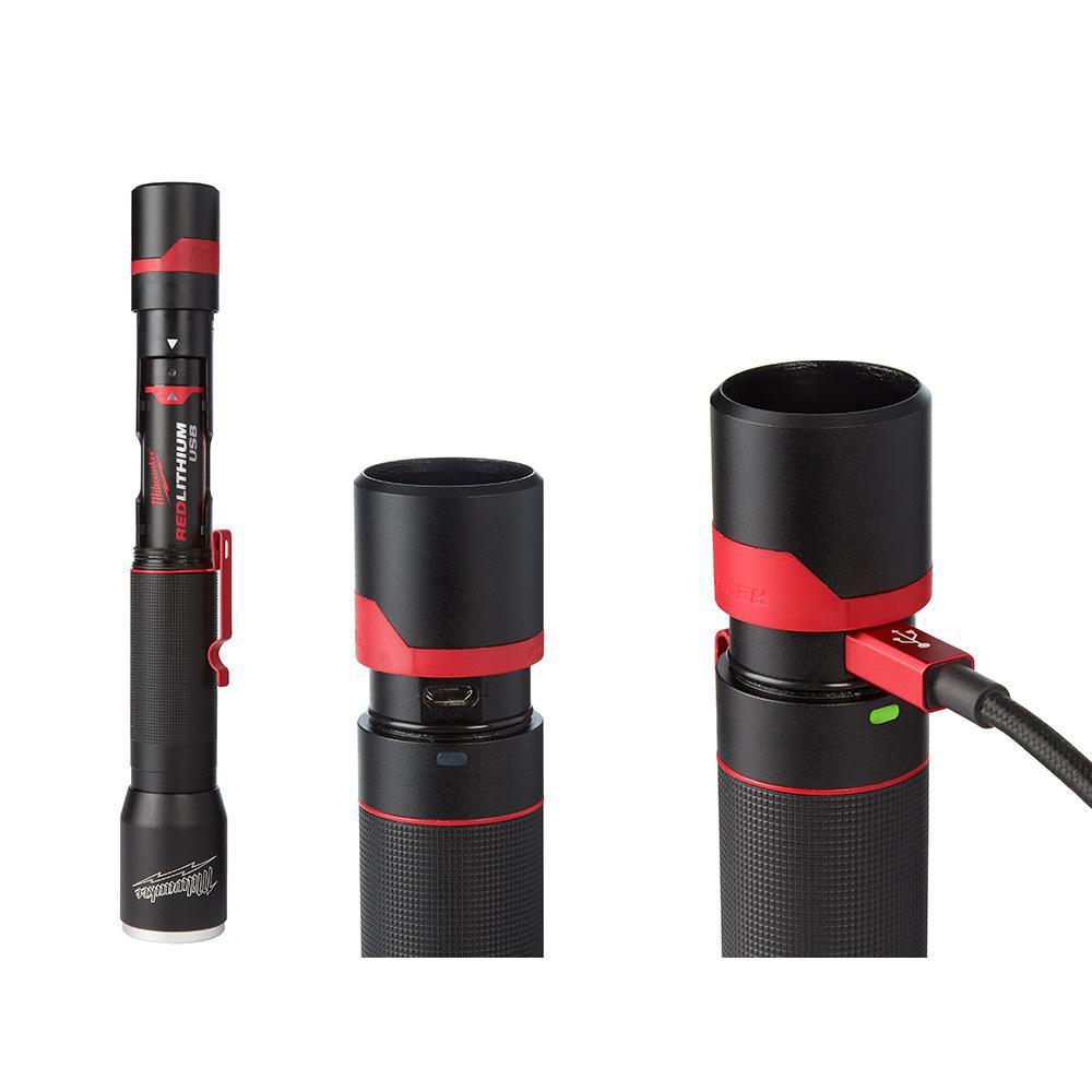 24 in. Redstick Digital Box Level with Pin-Point Measurement Technology W/ 700 Lumens LED Rechargeable Flashlight - Super Arbor