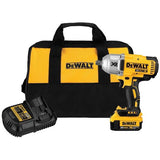 20-Volt MAX XR Cordless Brushless High Torque 1/2 in. Impact Wrench w/ Detent Pin Anvil,Battery 4.0Ah,Charger & Tool Bag