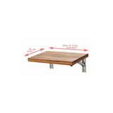 Goreme Wall Mounted Teak Shower Seat - Super Arbor