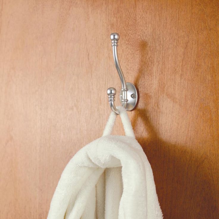 Satin Nickel Decorative Coat and Hat Hook