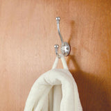 Satin Nickel Decorative Coat and Hat Hook