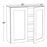Home Decorators Collection Newport 36 in. W x 12 in. D x 36 in. H Assembled Plywood Wall Kitchen Cabinet in Cinnamon with Soft Close
