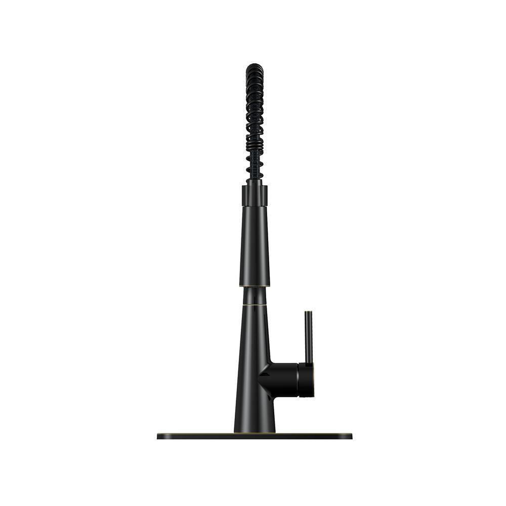 Brenner Commercial Style Single-Handle Pull-Down Sprayer Kitchen Faucet in Oil Rubbed Bronze Finish - Super Arbor
