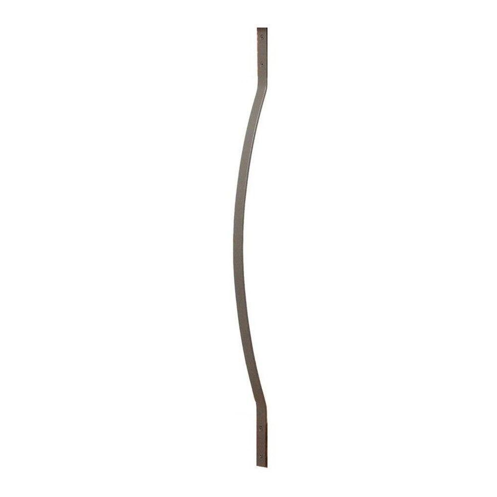 32-1/4 in. x 1 in. Charcoal Fine Textured Aluminum Bow Deck Railing Baluster (5-Pack) - Super Arbor