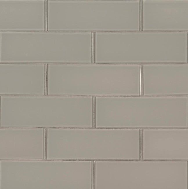 MSI Snowcap 3 in. x 6 in. x 8mm Glass White Subway Tile ( 5 sq. ft./Case )