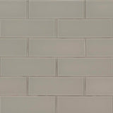 MSI Snowcap 3 in. x 6 in. x 8mm Glass White Subway Tile ( 5 sq. ft./Case )
