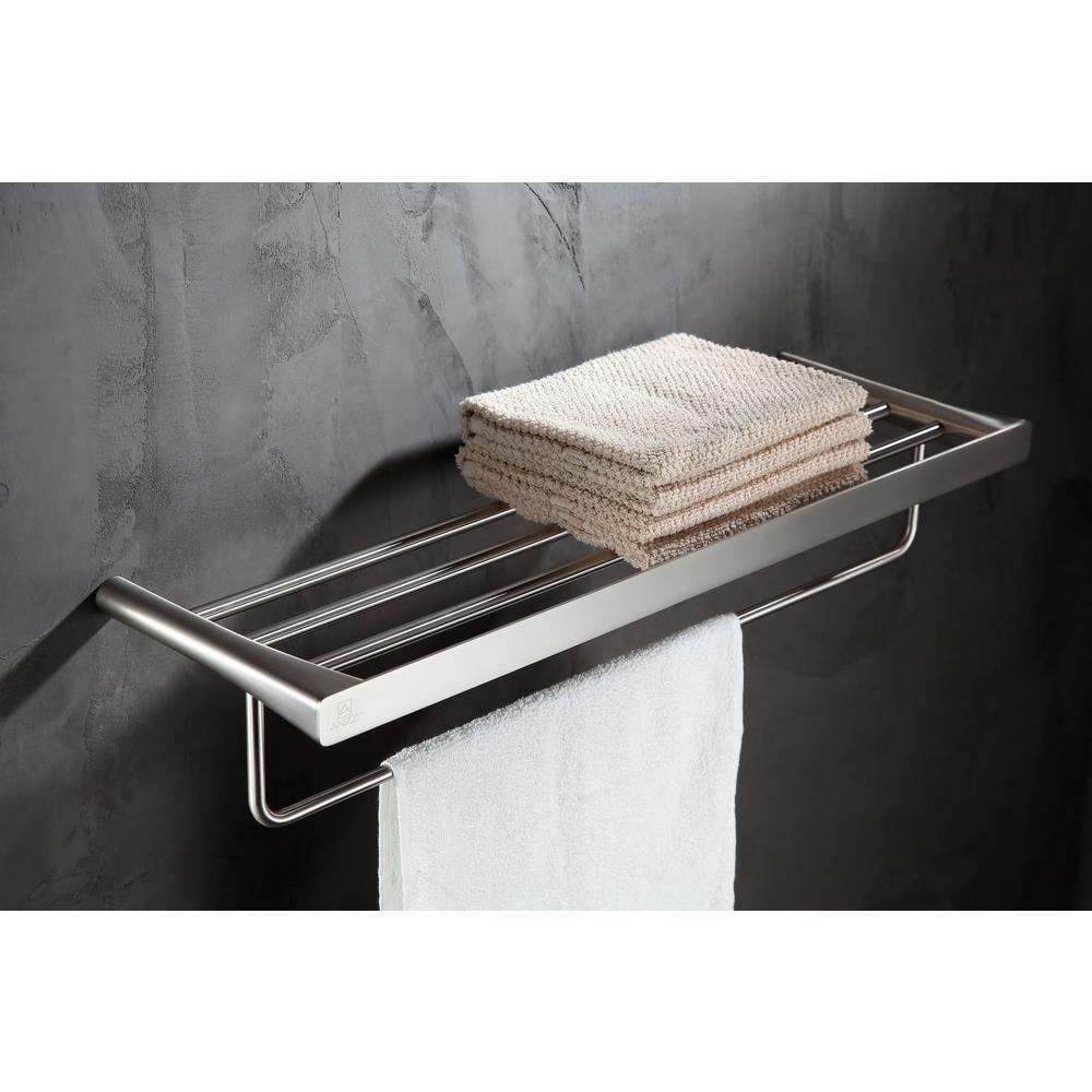 Caster 3 Series 5 Bar Towel Rack in Brushed Nickel - Super Arbor