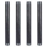 1-1/2 in. x 24 in. Industrial Steel Grey Plumbing Pipe in Black (4-Pack)