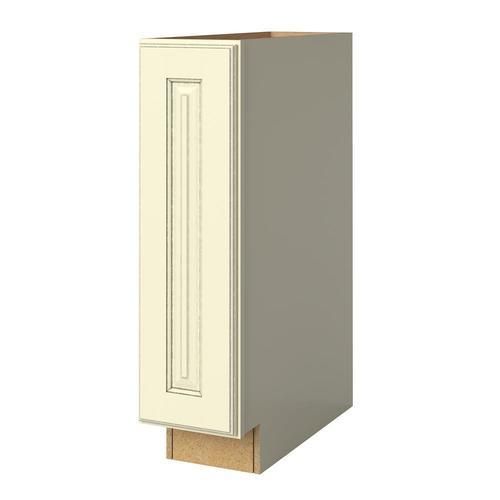 allen + roth Annscroft 9-in W x 34.5-in H x 24-in D Hazelnut Maple Door Base Semi-Custom Cabinet