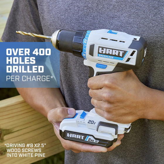 HART 20V Brushless 1/2" Cordless Drill/Driver (Tool-Only)