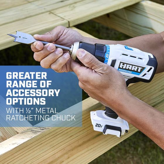 HART 20V Brushless 1/2" Cordless Drill/Driver (Tool-Only)