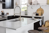 Moen Edwyn Spot Resist Stainless 1-Handle Deck Mount Pull-Down Handle/Lever Commercial/Residential Kitchen Faucet (Deck Plate Included)