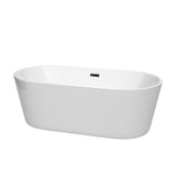 Carissa 5 ft. Acrylic Flatbottom Non-Whirlpool Bathtub in White with Brushed Nickel Trim - Super Arbor