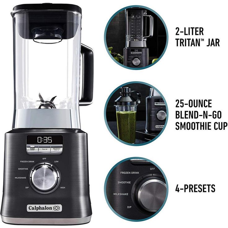 67 oz. 10-Speed Dark Stianless Steel Auto Speed Blender
