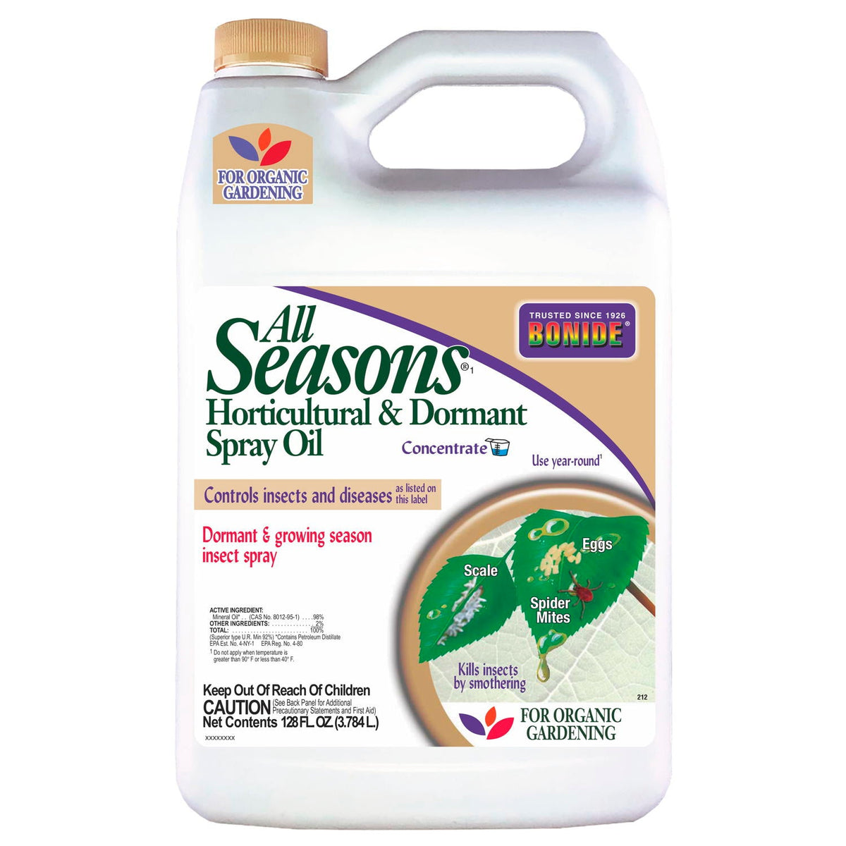 Bonide All Seasons Horticultural & Dormant Spray Oil Concentrate, 16 oz