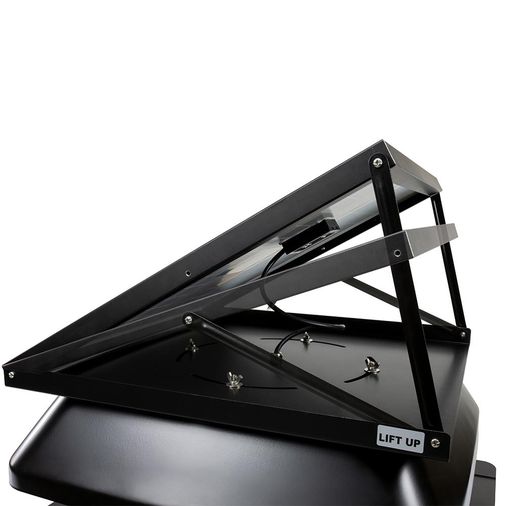 40-Watt Hybrid Solar/Electric Powered Roof Mount Attic Fan with Included Inverter - Super Arbor