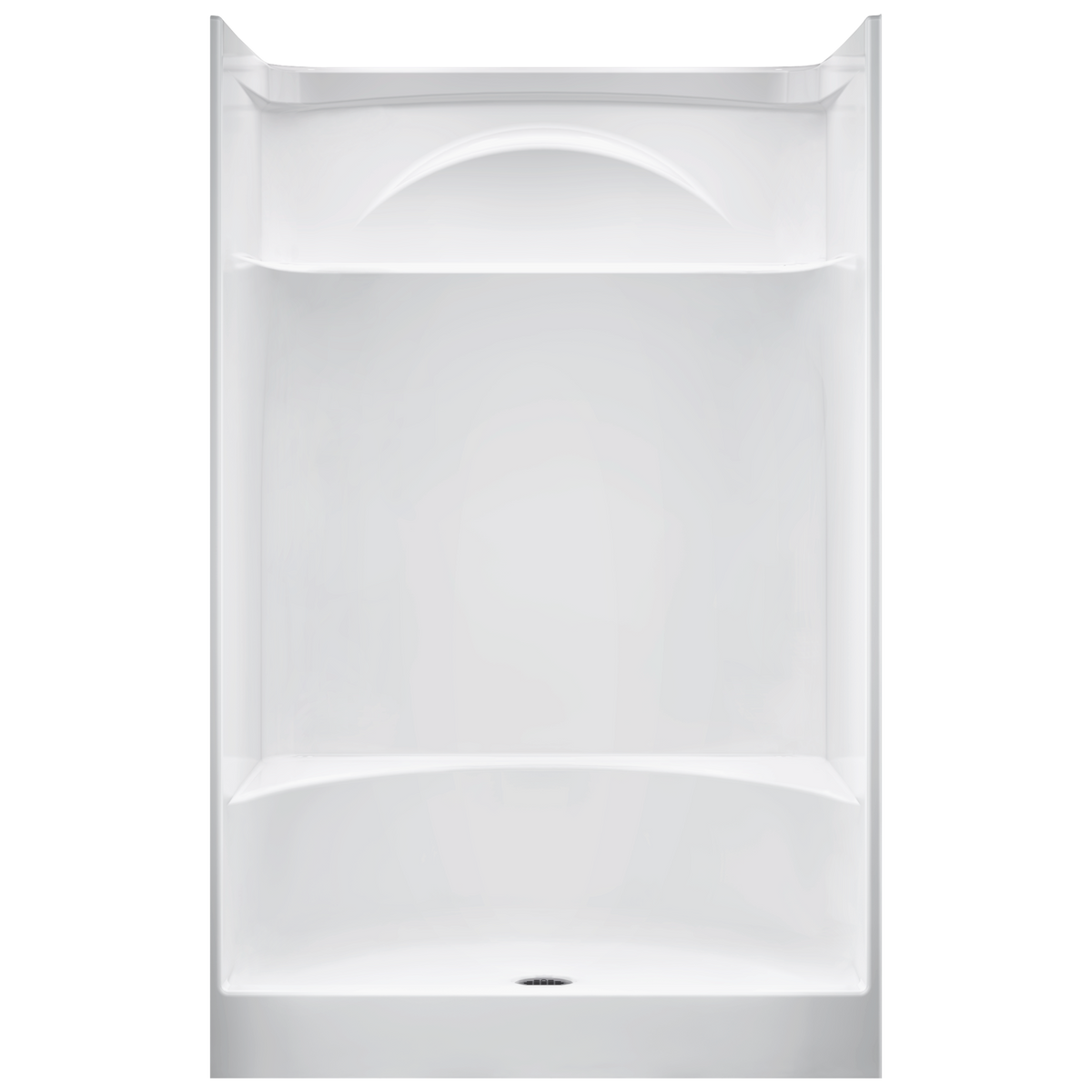 DELTA White Acrylic One-Piece Shower with Integrated Seat (Common: 36-in x 48-in; Actual: 76-in x 35.875-in x 47.875-in)