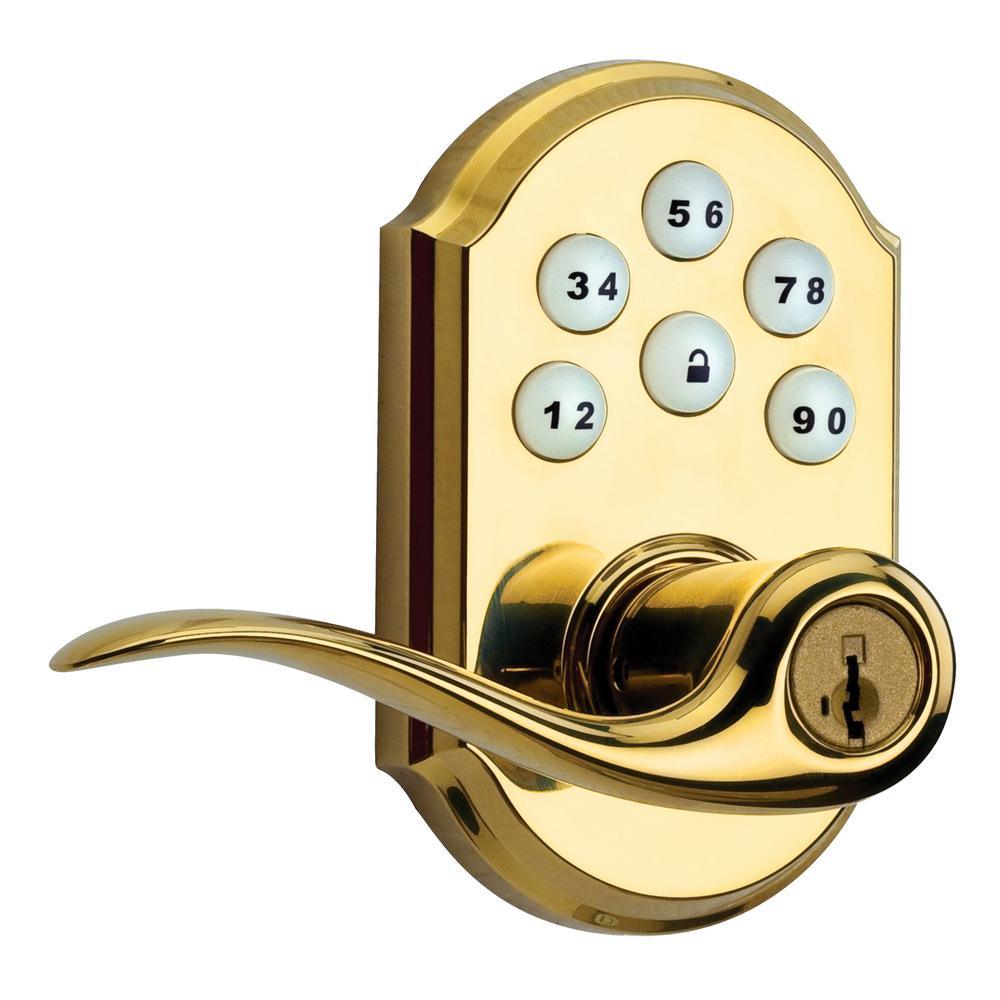 Z-Wave SmartCode Lifetime Satin Nickel Electronic Tustin Door Lever Featuring SmartKey Security - Super Arbor