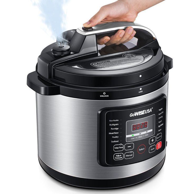 10 Qt. Stainless Steel Electric Pressure Cooker with Built-In Timer