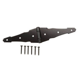 Everbilt 6 in. Black Decorative Strap Hinge