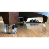 2 in. Mini-Jewel Swivel Caster with Brake and 110 lbs. Load Capacity (4-Pack)